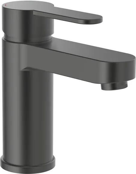 Schutte Wastafelkraan Elephant Mengkraan Eéngreeps Grafiet Mat Inclusief Click Waste