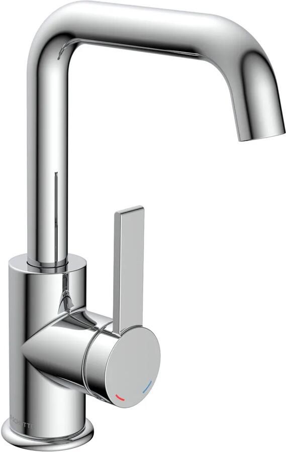 Schutte Los angeles wastafelkraan met draaibare uitloop chroom