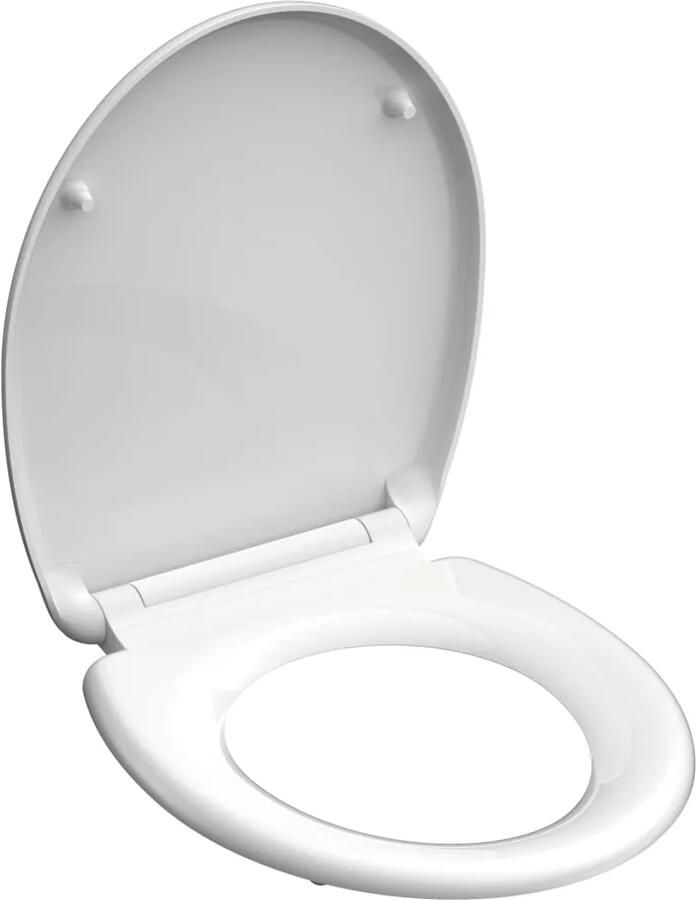 Schutte Miles toiletzitting duroplast met softclose en quick release wit glans