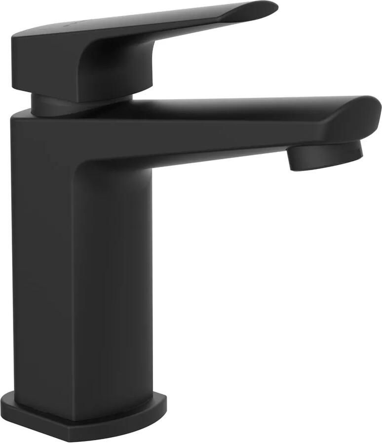 Schutte Wastafelkraan Raven Mengkraan Eéngreeps Zwart Met Click Waste