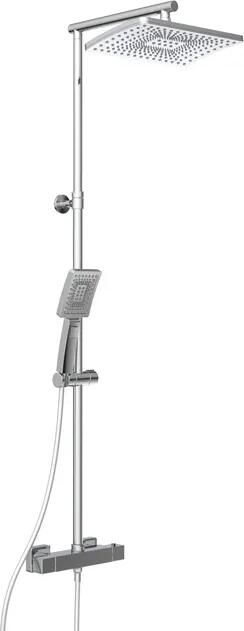 Schutte Trento regendoucheset met thermostatische kraan chroom