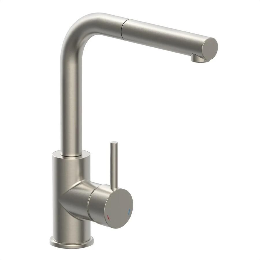 Schutte Vital keukenkraan met infraroodsensor en uittrekbare uitloop RVS