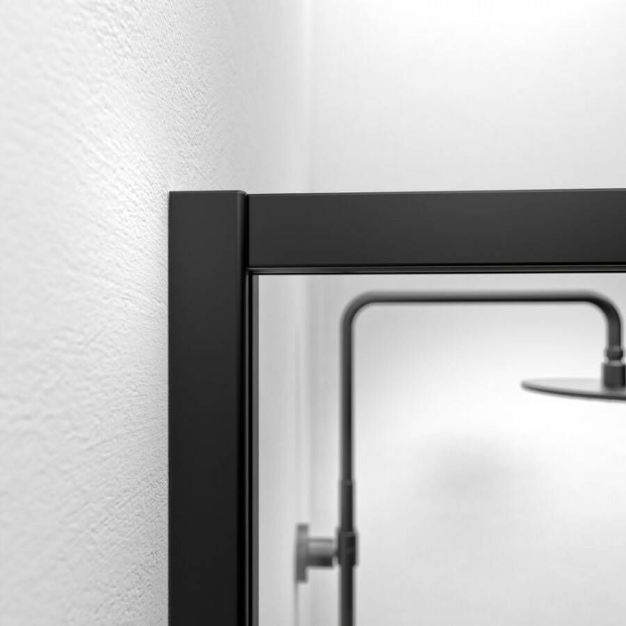 Sealskin Contour verbredingsprofiel 1 cm breed 200 cm hoog zwart 6 mm helder veiligheidsglas CCD800106190000