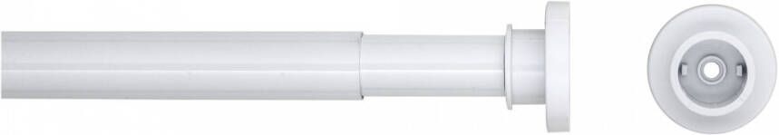 Sealskin Seallux Douchegordijnstang verstelbaar 125-220cm Ø 28 mm Aluminium Wit 276661210