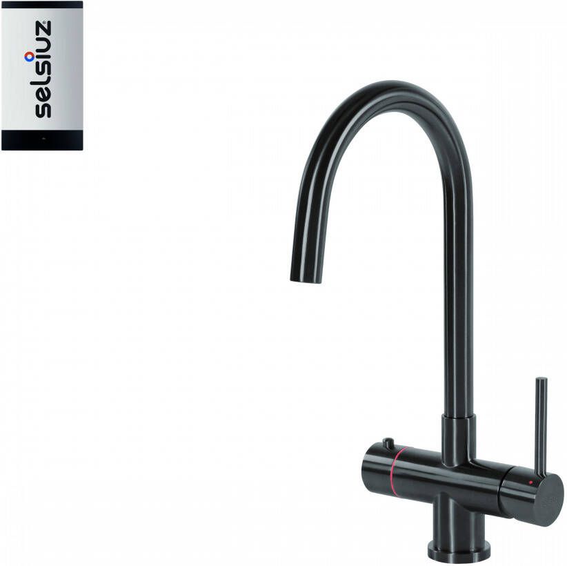 Selsiuz Inox kokend water kraan met single boiler en C-uitloopkraan gunmetal