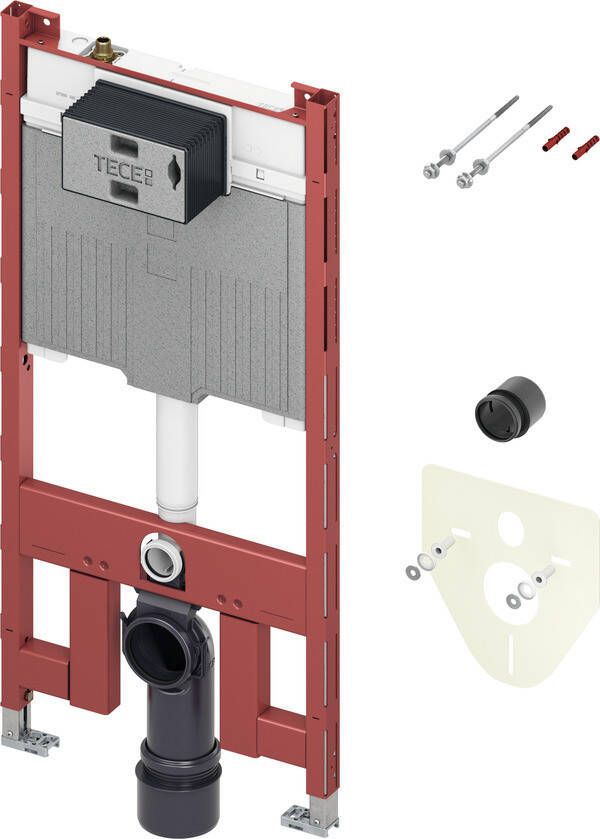 Tece Profil wc-element met octa II inbouwreservoir incl. wandbevestiging en geluiddempingsset
