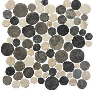 Terre d'Azur Coins mix Biancone Silva Grey mozaïek 30x30