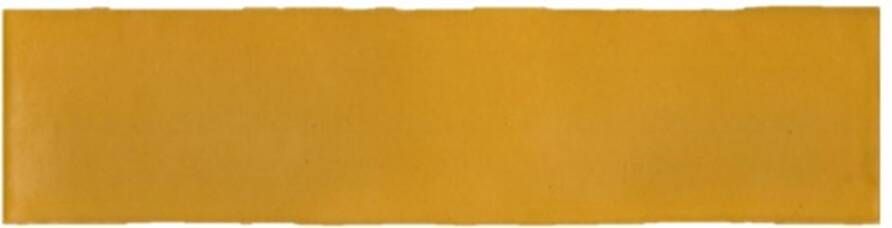 Terre d'Azur Gerona wandtegel visgraat 7.5x30cm Honey Yellow mat