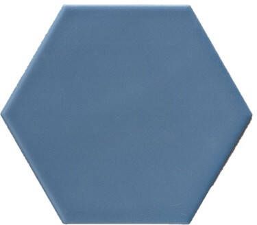 Terre d'Azur Hexagonale vloertegel blauw 15x17cm hexagon F50