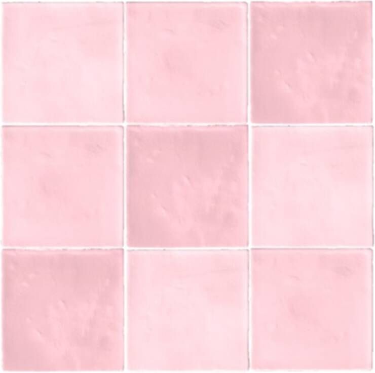 Terre d'Azur Maroc wandtegel 11.5x11.5cm roze 30 stuks per doos