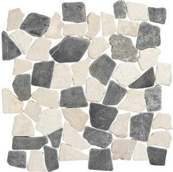 Terre d'Azur Mix White Grey natuursteen mozaiek 30x30
