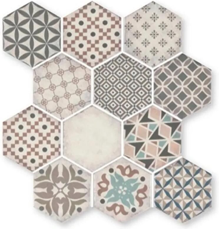 Terre d'Azur Epoca wandtegel hexagon 28x30cm beige