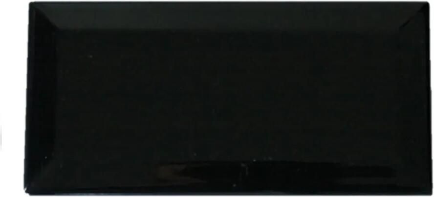 Terre d'Azur Metro wandtegel 10x20cm zwart