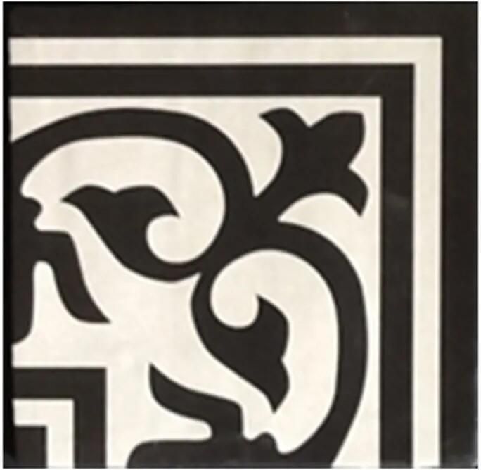 Terre d'Azur Rioja vloertegel Decor 20x20cm creme zwart per 25 stuks