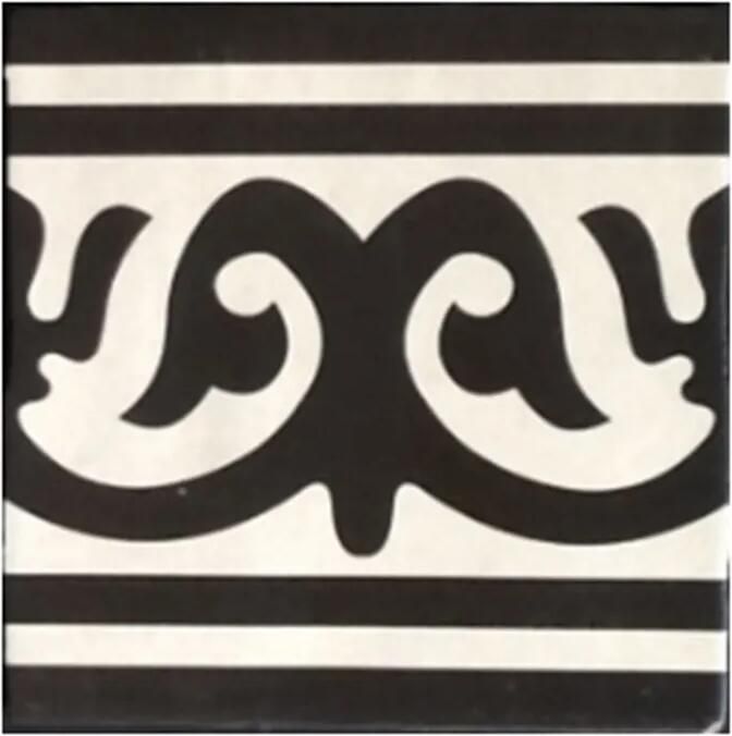 Terre d'Azur Rioja vloertegel Decor 20x20cm creme zwart per 25 stuks