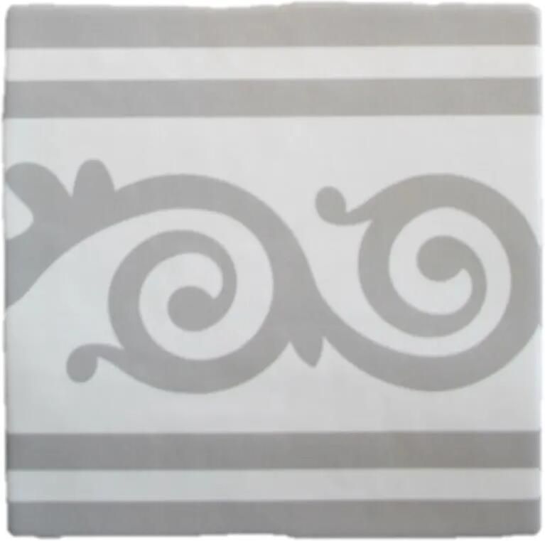 Terre d'Azur Rioja vloertegel Decor 20x20cm wit grijs per 25 stuks