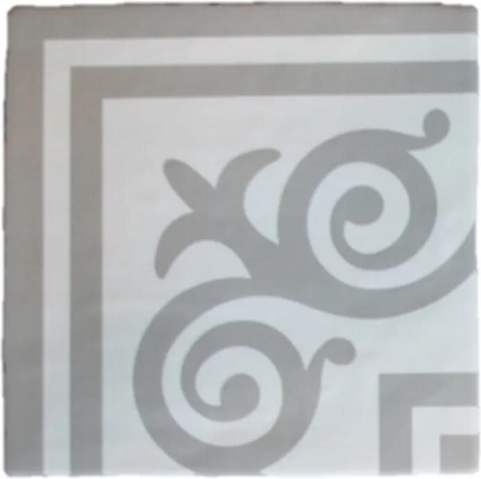 Terre d'Azur Rioja vloertegel Decor 20x20cm wit grijs per 25 stuks