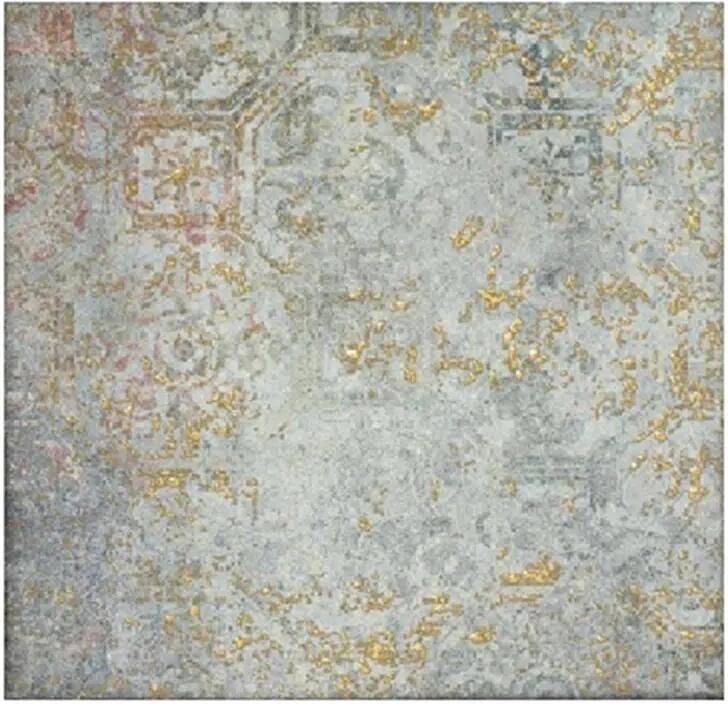 Terre d'Azur Samora vloertegel 20x20cm groen goud per 15 stuks