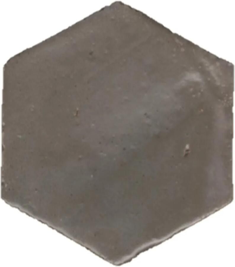 Terre d'Azur Terra Alta vloertegel hexagonal 16cm grijs