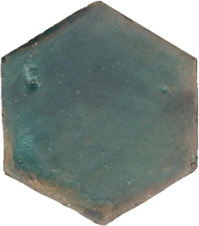 Terre d'Azur Terra Alta vloertegel hexagonal 16cm groen