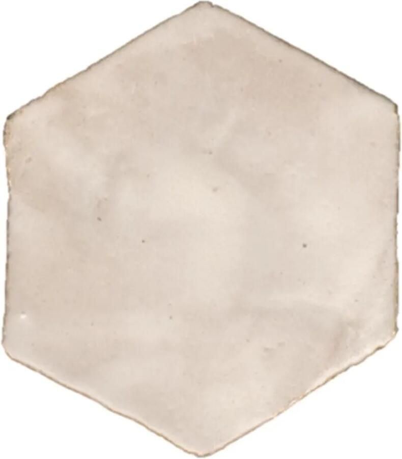 Terre d'Azur Terra Alta vloertegel hexagonal 16cm wit