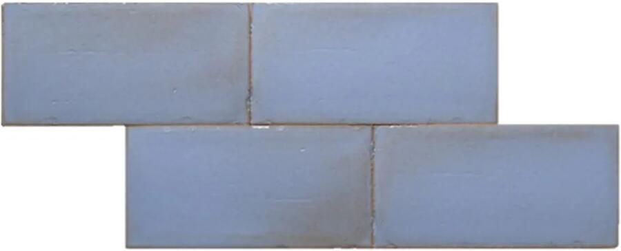 Terre d'Azur Terre-Spatula wandtegel 10x20cm blauw donker