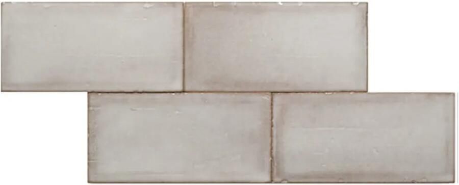 Terre d'Azur Terre-Spatula wandtegel 10x20cm grijs licht