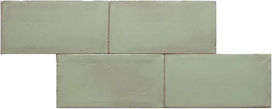 Terre d'Azur Terre-Spatula wandtegel 10x20cm groen