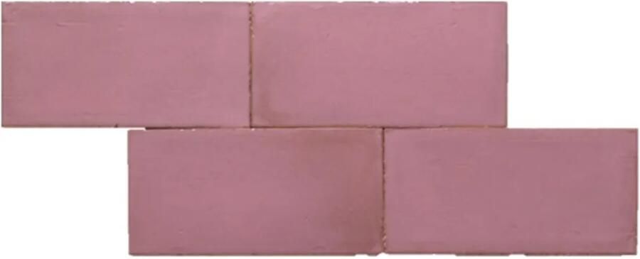 Terre d'Azur Terre-Spatula wandtegel 10x20cm paars roze
