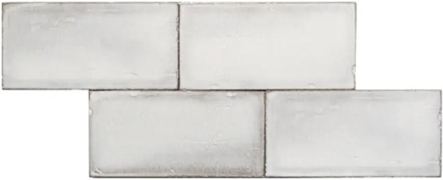 Terre d'Azur Terre-Spatula wandtegel 10x20cm wit glans