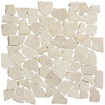 Terre d'Azur White flat natuursteen mozaiek 30x30
