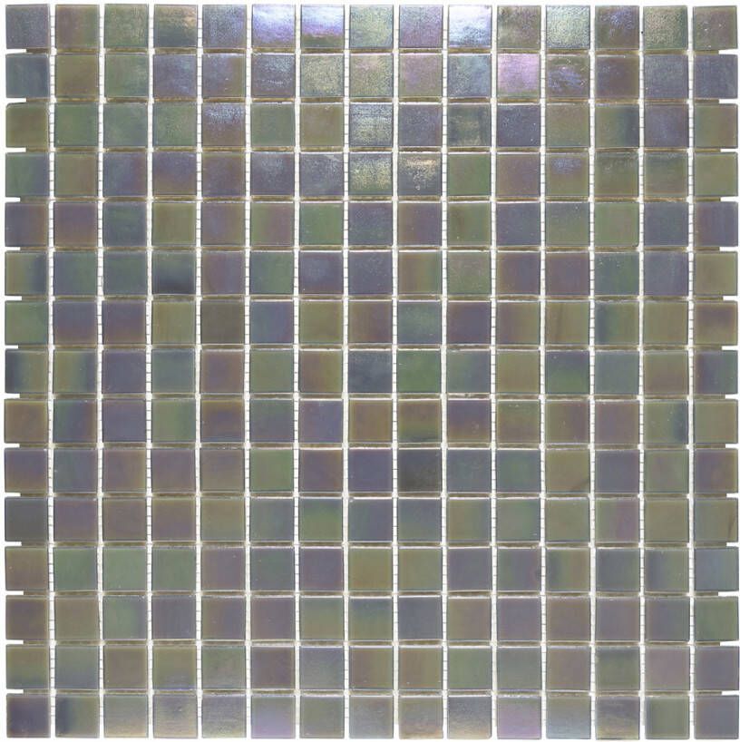 The Mosaic Factory Amsterdam vierkante glasmozaïek tegels 32x32 donkergrijs