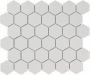 The Mosaic Factory Barcelona mozaïektegel 28.2x32.1cm wandtegel Zeshoek Hexagon Porselein Extra White Glans AFH13051 - Thumbnail 2