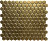 The Mosaic Factory Barcelona mozaïektegel 2.3x2.6x0.5cm voor wand voor binnen Zeshoek Keramiek mat goud metallic AMH23GD online kopen