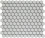 The Mosaic Factory Barcelona mozaïektegel 26x30cm wandtegel Zeshoek Hexagon Porselein Soft Grey with Edge Glans AFH23330 - Thumbnail 2
