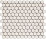 The Mosaic Factory Barcelona mozaïektegel 26x30cm wandtegel Zeshoek Hexagon Porselein Soft White with edge Glans AFH23022 - Thumbnail 2