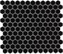 The Mosaic Factory Barcelona mozaïektegel 26x30cm wandtegel Zeshoek Hexagon Porselein Black Glans AFH23317 - Thumbnail 2