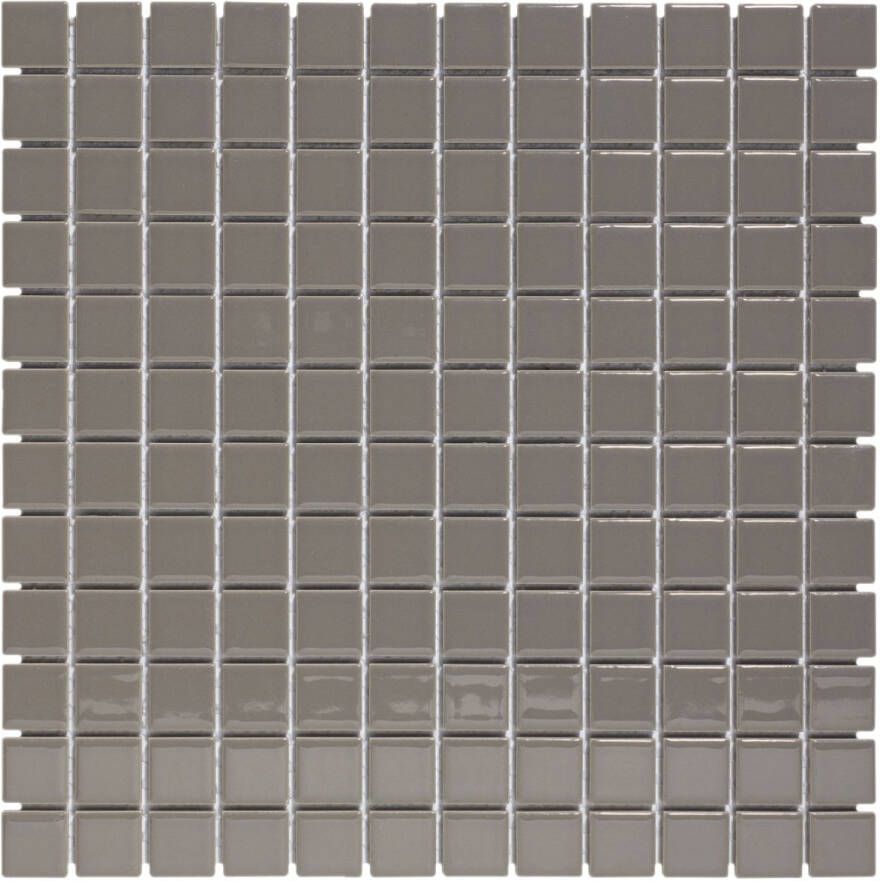 The Mosaic Factory Barcelona vierkante mozaïek tegels 30x30 grijs