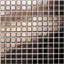 The Mosaic Factory Barcelona mozaiektegel 2 3x2 3x0 6cm vierkant geglazuurd porselein wand voor binnen en buiten vorstbestendig rose goud metallic AF23RG - Thumbnail 2