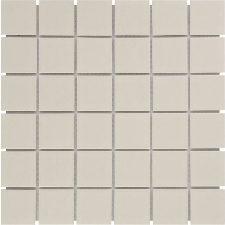 The Mosaic Factory Barcelona vierkante mozaïek tegels 31x31 creme