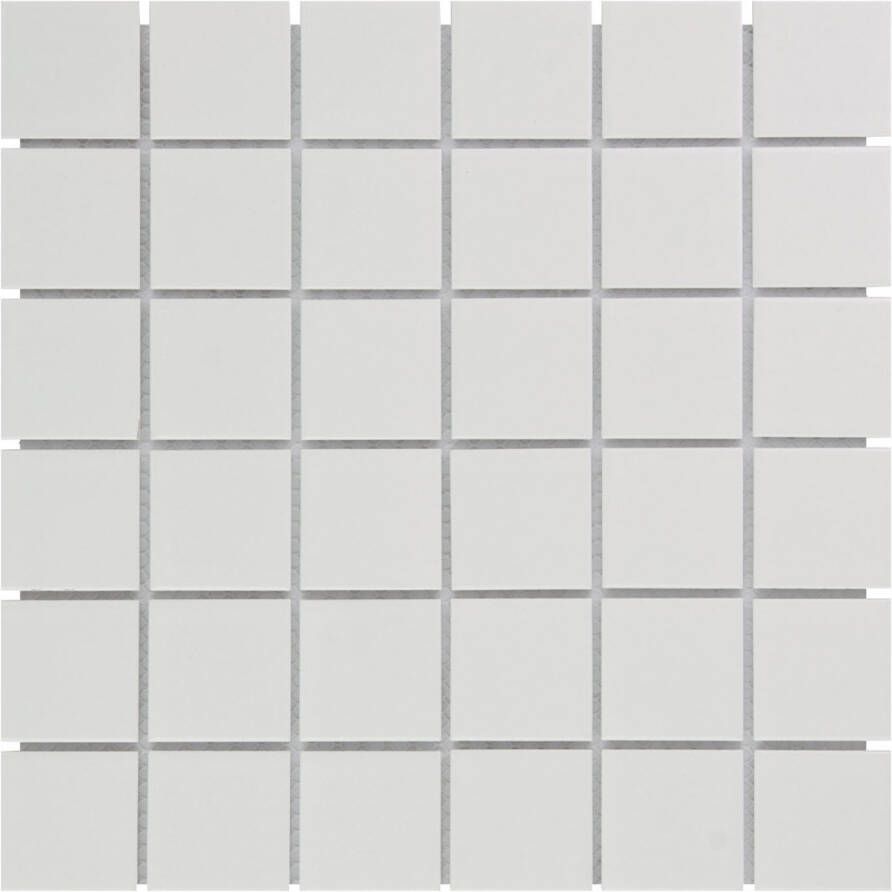 The Mosaic Factory Barcelona vierkante mozaïek tegels 31x31 extra wit