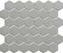 The Mosaic Factory London mozaïektegel 28.2x32.1cm wand en vloertegel Zeshoek Hexagon Porselein Dark Grey Mat LOH1015 - Thumbnail 2