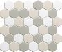 The Mosaic Factory London mozaïektegel 28.2x32.1cm wand en vloertegel Zeshoek Hexagon Porselein White mix Mat LOH10MIX2 - Thumbnail 2