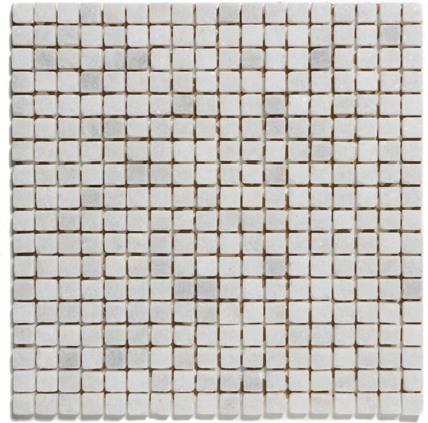 The Mosaic Factory Natural Stone vierkante mozaïek tegels 30x30 cararra anticato