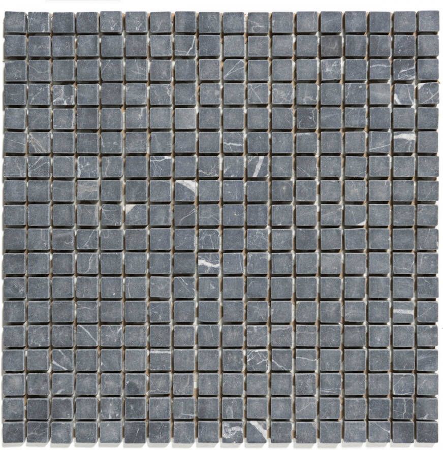 The Mosaic Factory Natural Stone vierkante mozaïek tegels 30x30 nero anticato