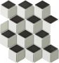 The Mosaic Factory Paris mozaïektegel 26.6x30.5cm wandtegel Overig Porselein black+white+grey Glans PACUMIX1 - Thumbnail 2