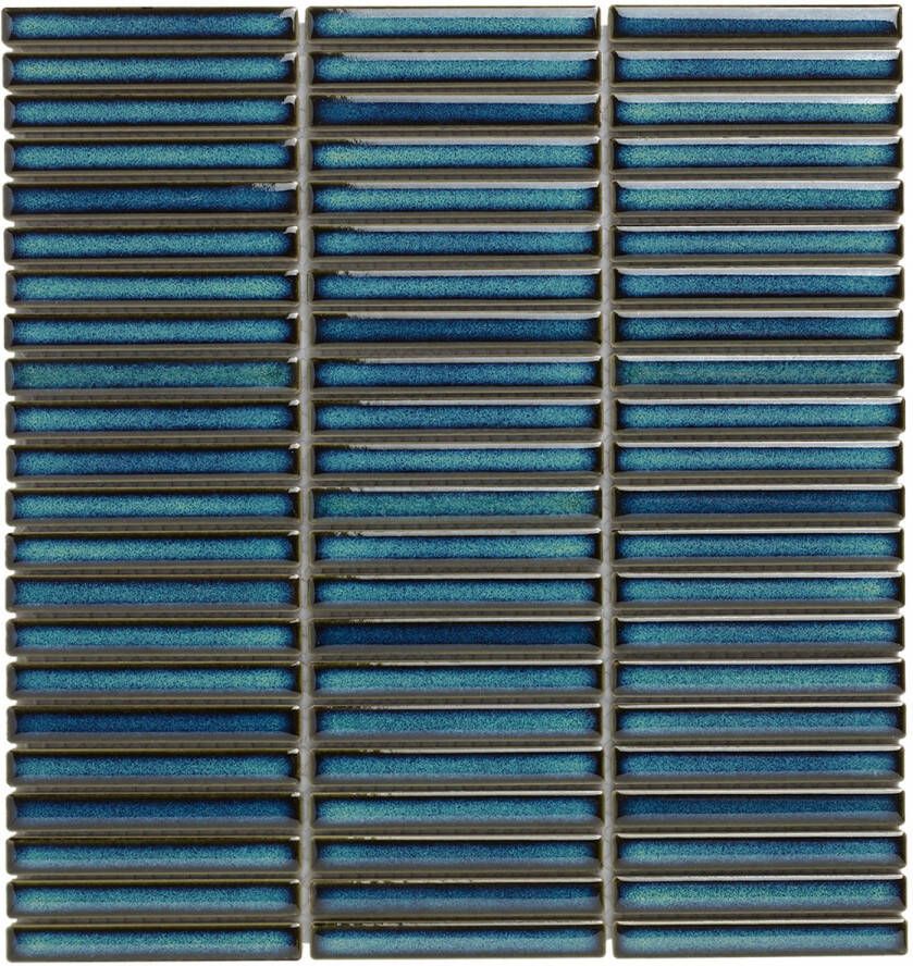 The Mosaic Factory Sevilla mini vinger mozaïek tegels 28x31 azuurblauw