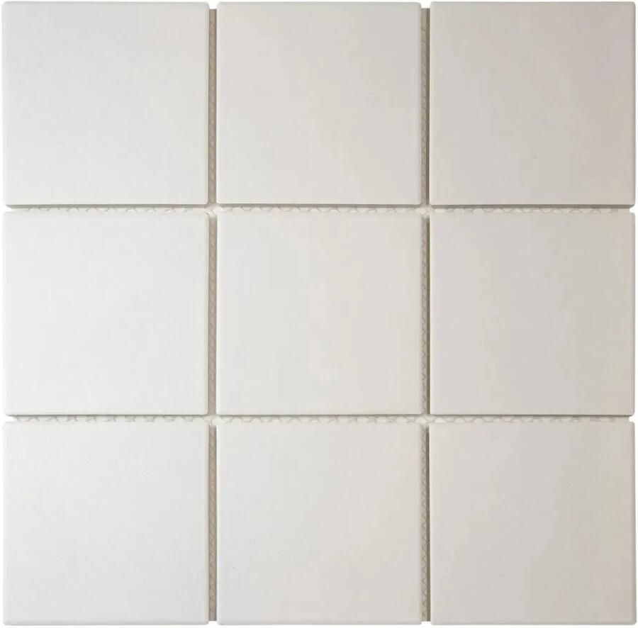 The Mosaic Factory London vierkante mozaïek tegels 95x95 super wit