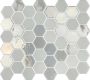 The Mosaic Factory Valencia mozaïektegel 27.6x32.9cm wandtegel Zeshoek Hexagon Gerecycled glas White mat glans VAL100 - Thumbnail 2