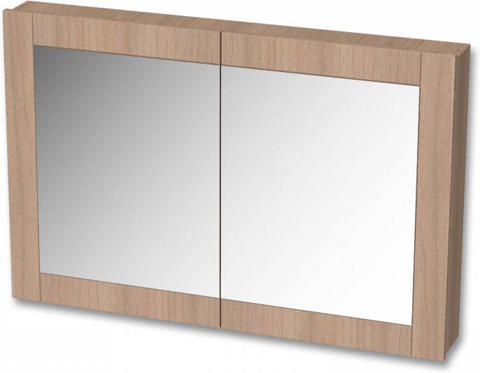 Tiger Frames spiegelkast 120x80cm rustiek eiken online kopen
